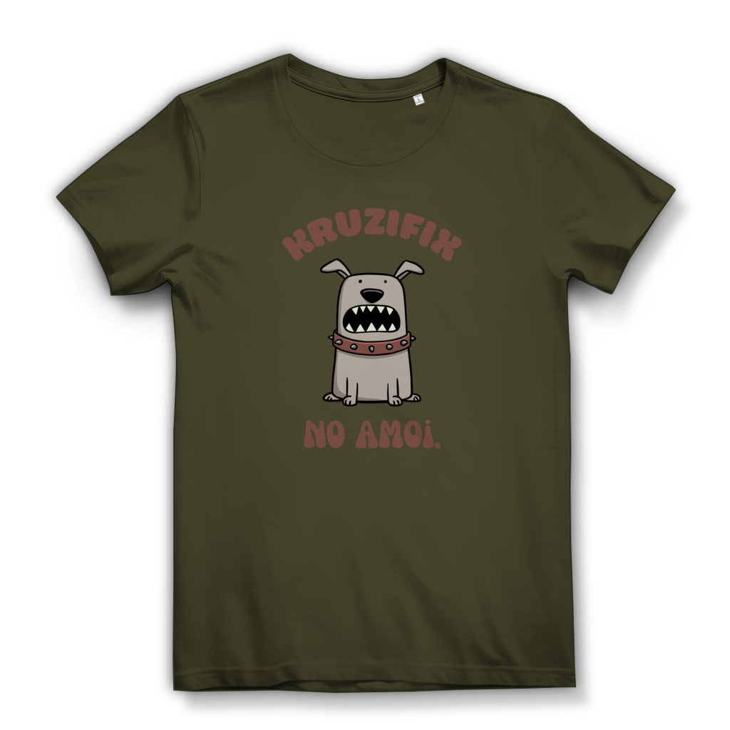 Kruzifix no amoi – Damen Bio T-Shirt