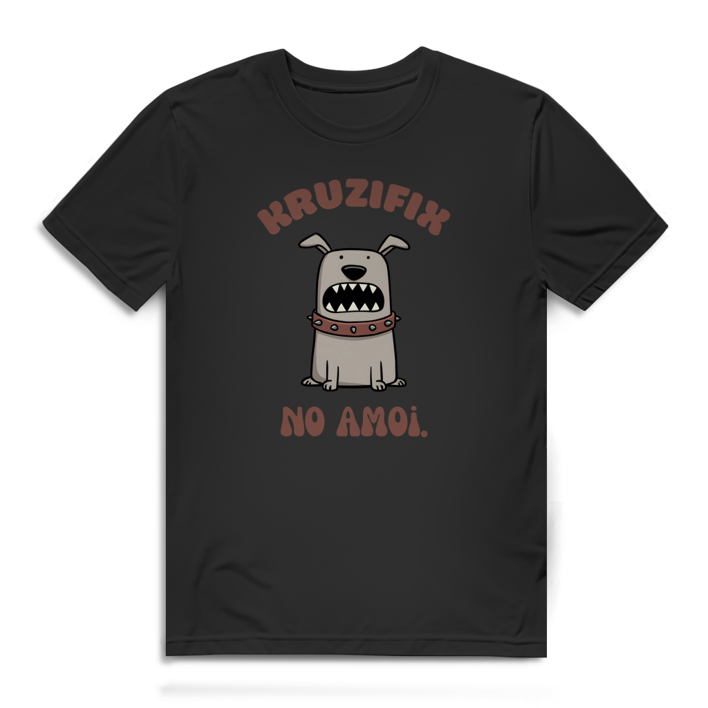 Kruzifix no amoi – Herren Bio T-Shirt