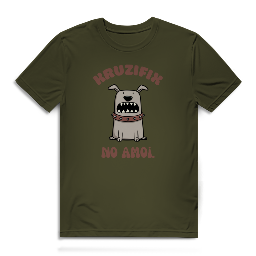 Kruzifix no amoi – Herren Bio T-Shirt