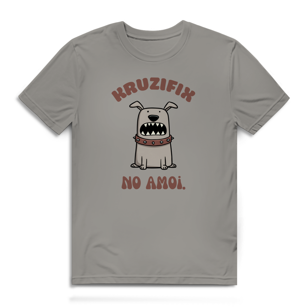 Kruzifix no amoi – Herren Bio T-Shirt