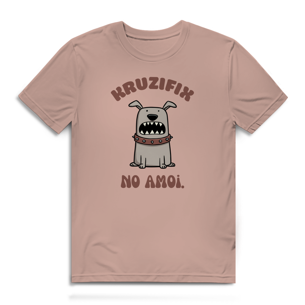 Kruzifix no amoi – Herren Bio T-Shirt