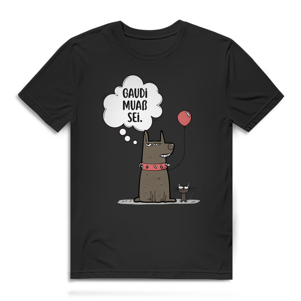 Gaudi muaß sei – Herren Bio T-Shirt