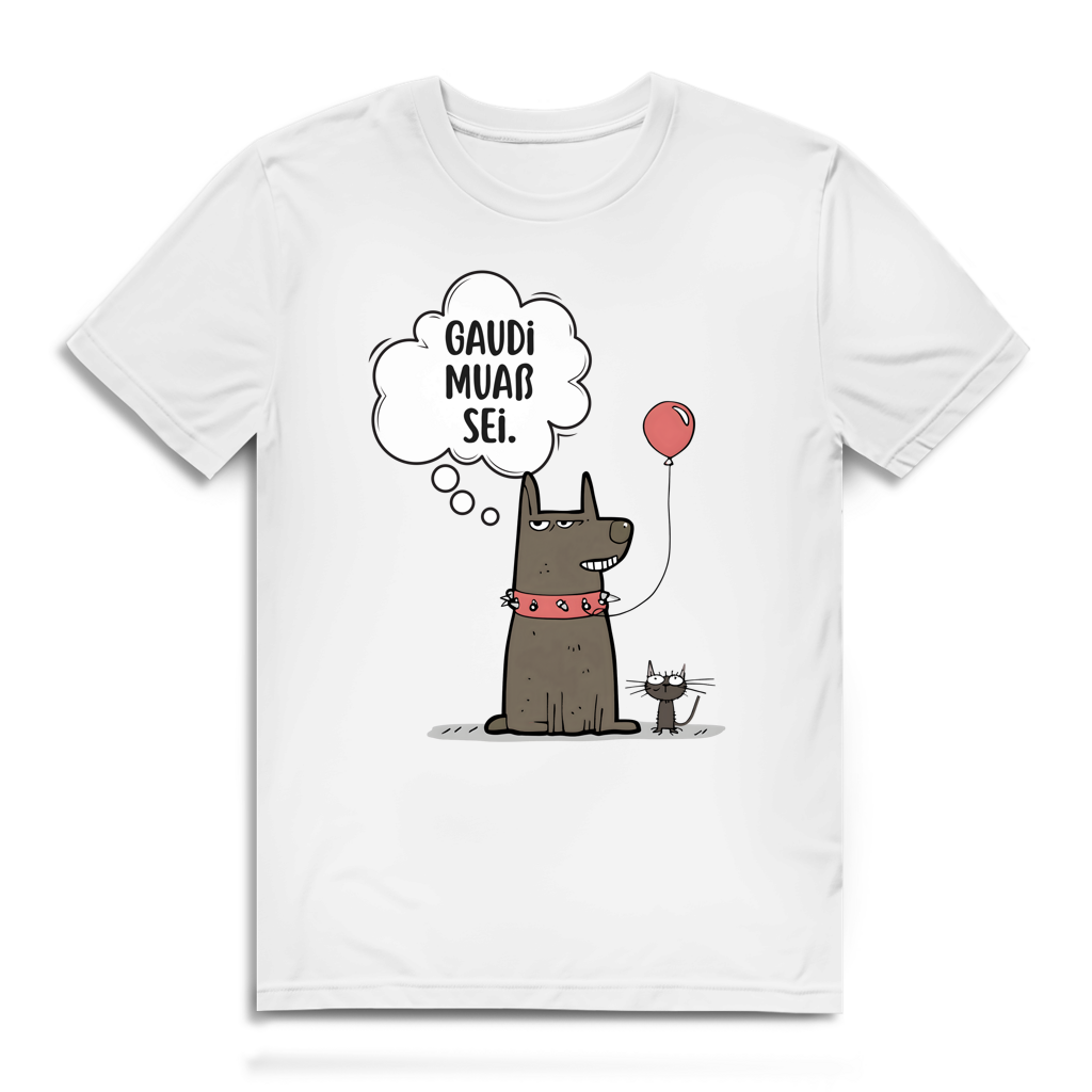 Gaudi muaß sei – Herren Bio T-Shirt