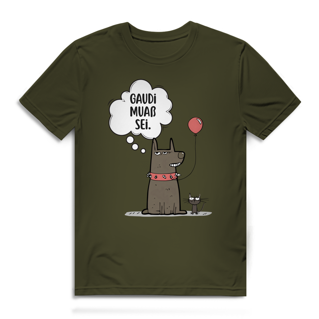 Gaudi muaß sei – Herren Bio T-Shirt