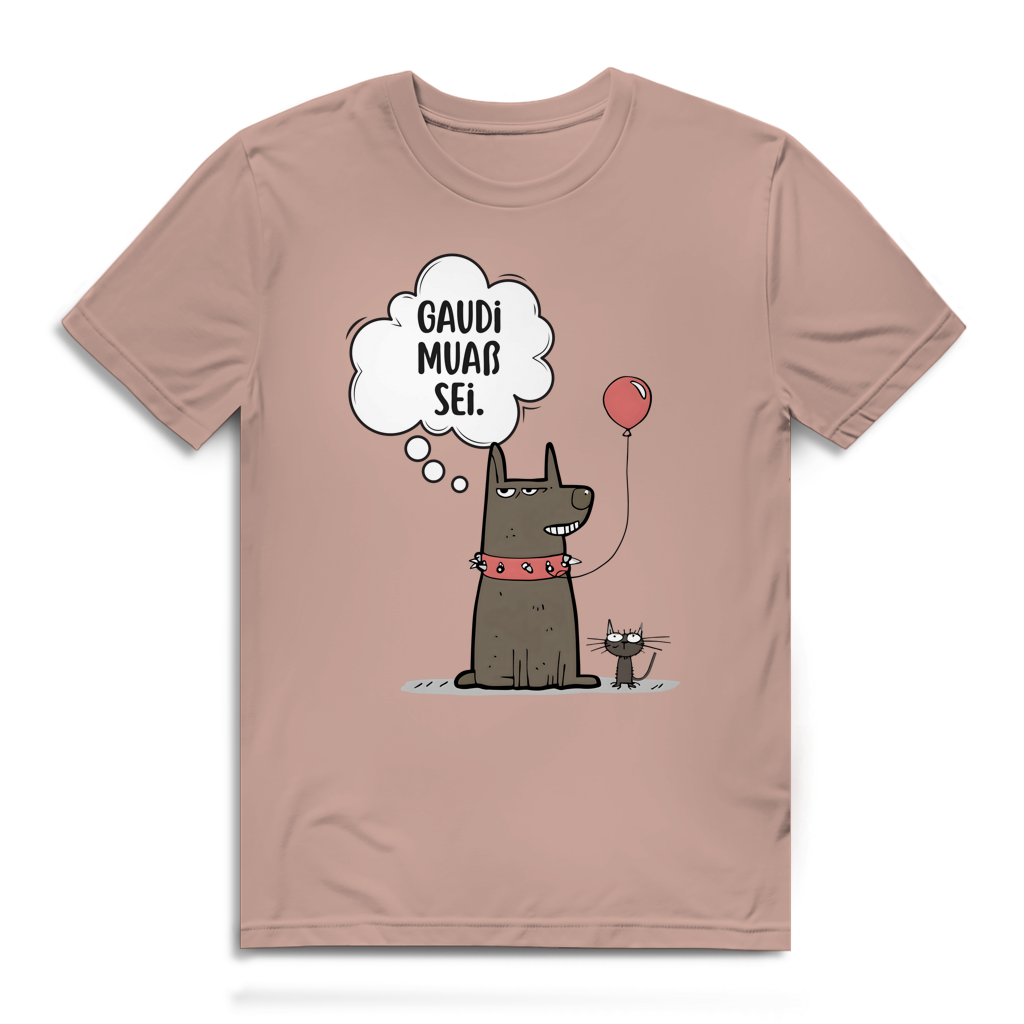 Gaudi muaß sei – Herren Bio T-Shirt