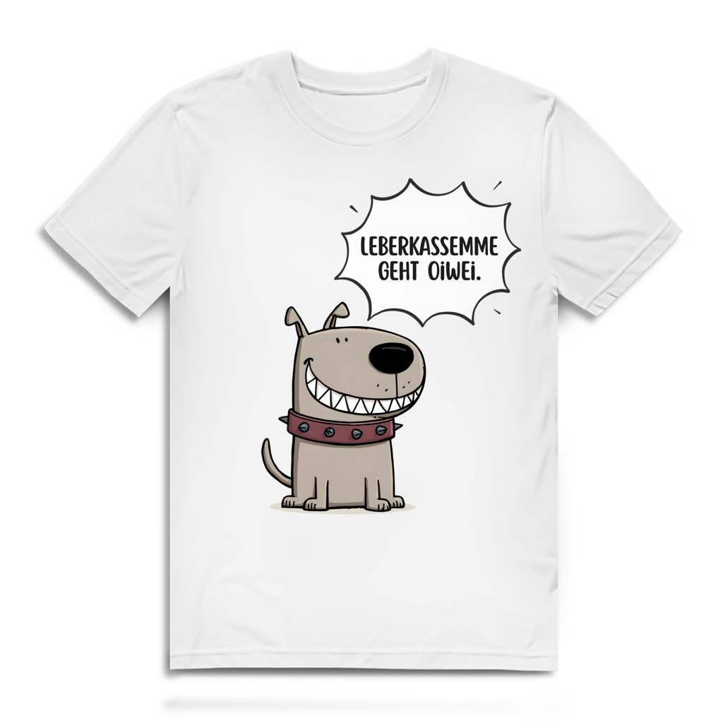 Leberkassemme geht oiwei – Herren Bio T-Shirt