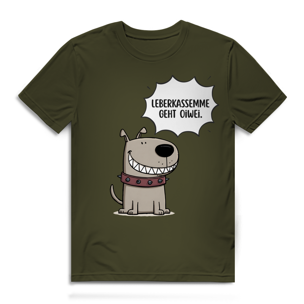 Leberkassemme geht oiwei – Herren Bio T-Shirt