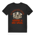 Mit bloß bläd schaun kimmst a ned weida – Herren Bio T-Shirt