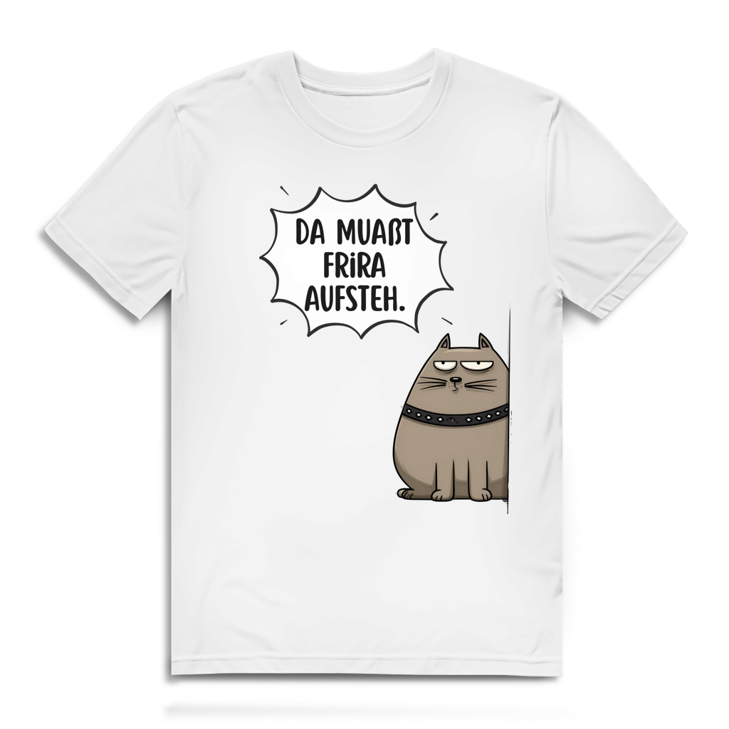 Da muaßt frira aufstehn – Herren Bio T-Shirt