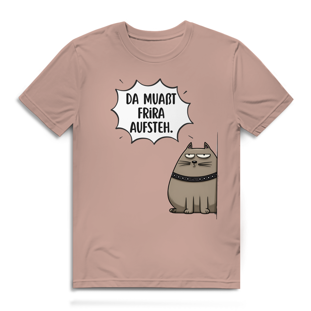 Da muaßt frira aufstehn – Herren Bio T-Shirt