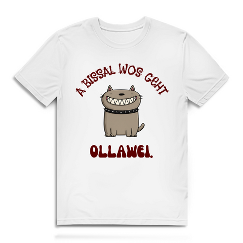A bissal wos geht ollawei – Herren Bio T-Shirt