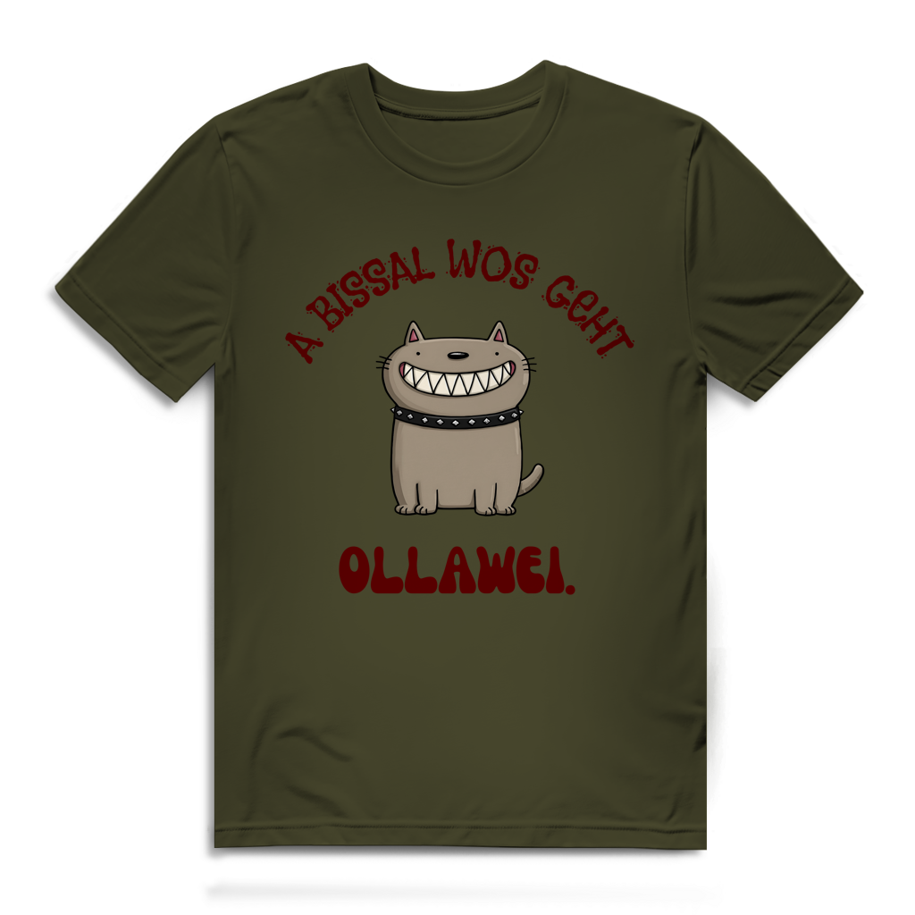 A bissal wos geht ollawei – Herren Bio T-Shirt