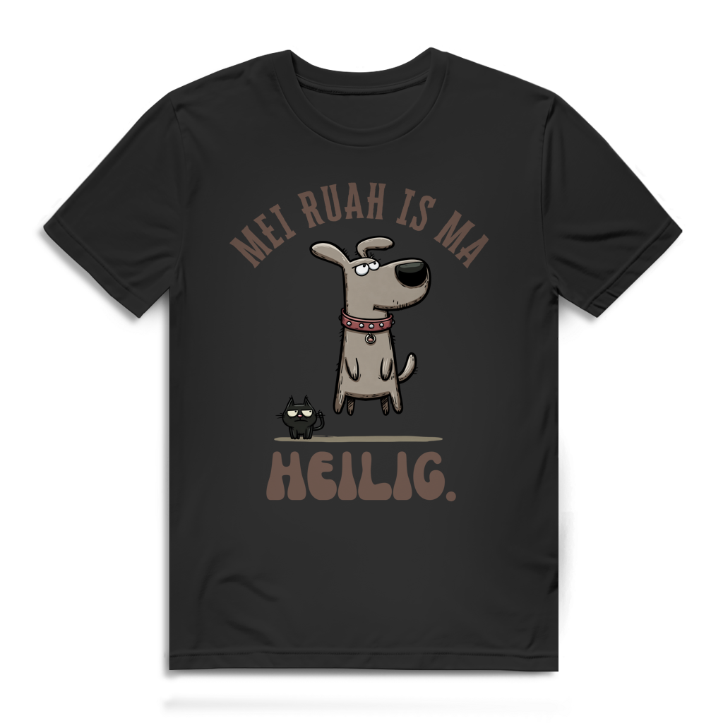 Mei Ruah is ma heilig – Herren Bio T-Shirt