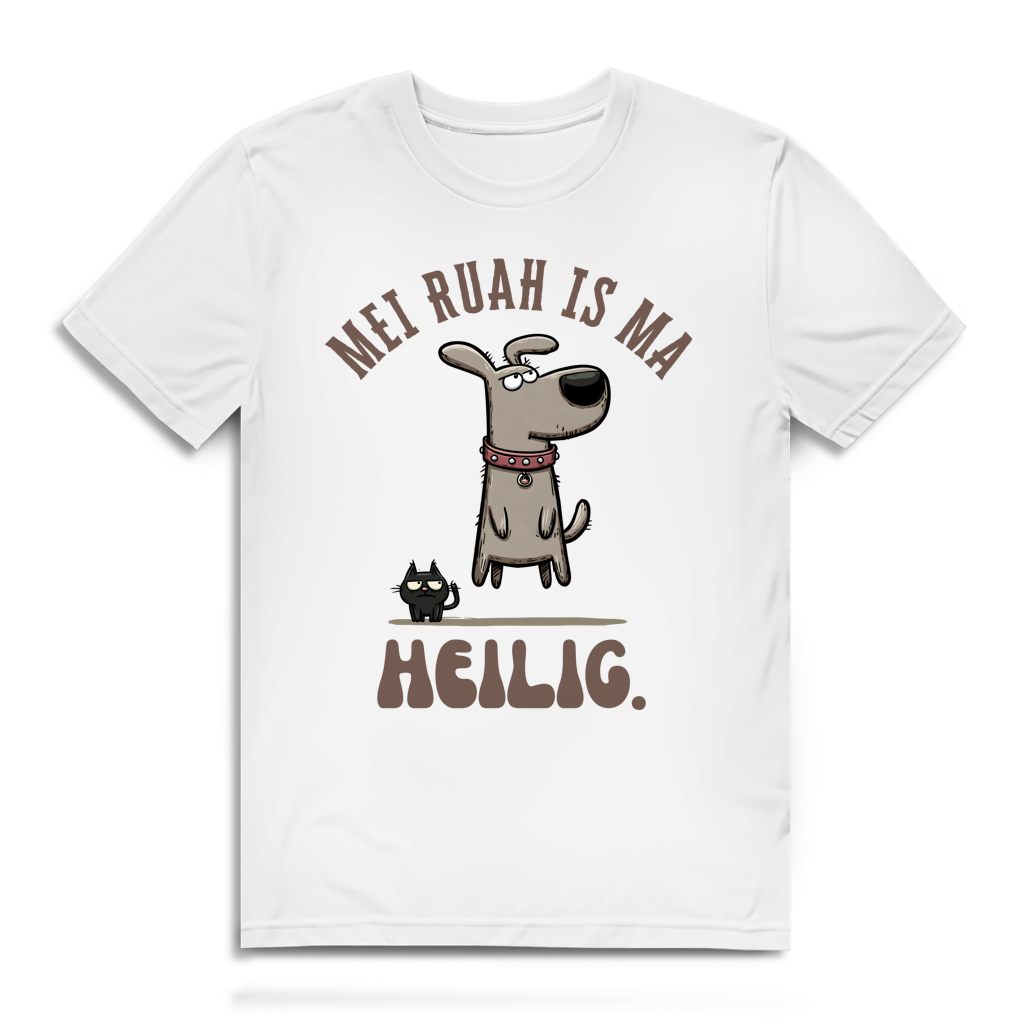 Mei Ruah is ma heilig – Herren Bio T-Shirt