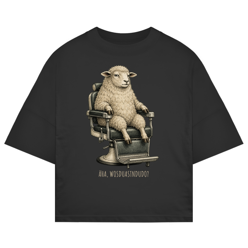 Äha, wos duast'n du do? – Unisex Oversize T-Shirt | Granteltiere