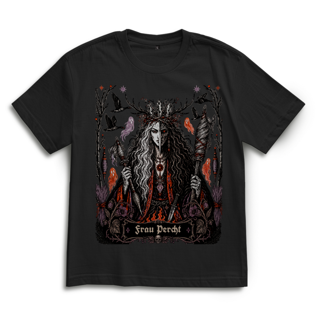 Frau Percht – Unisex Oversize T-Shirt | Dark Folk