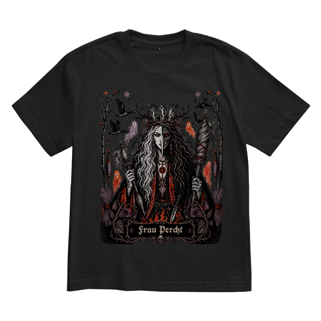 Frau Percht – Unisex Oversize T-Shirt | Dark Folk