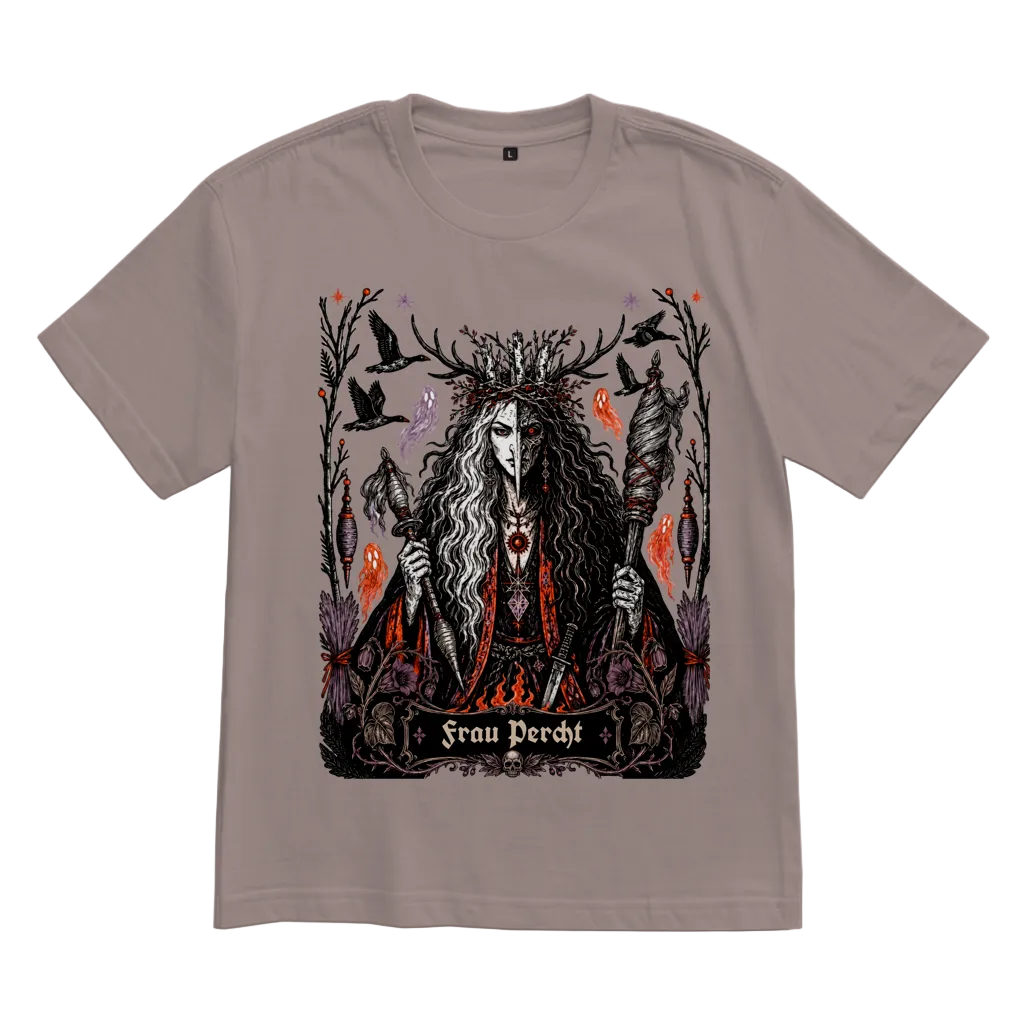 Frau Percht – Unisex Oversize T-Shirt | Dark Folk