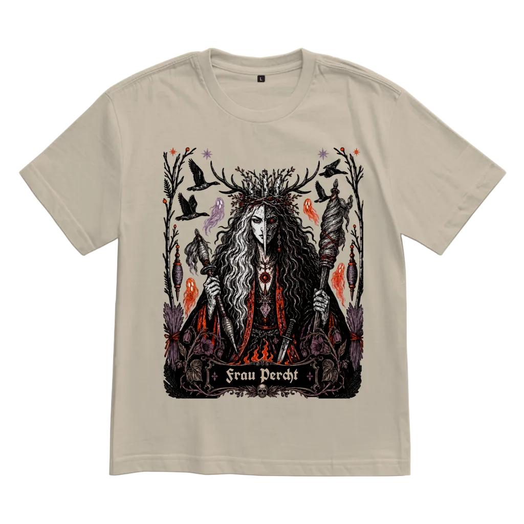 Frau Percht – Unisex Oversize T-Shirt | Dark Folk