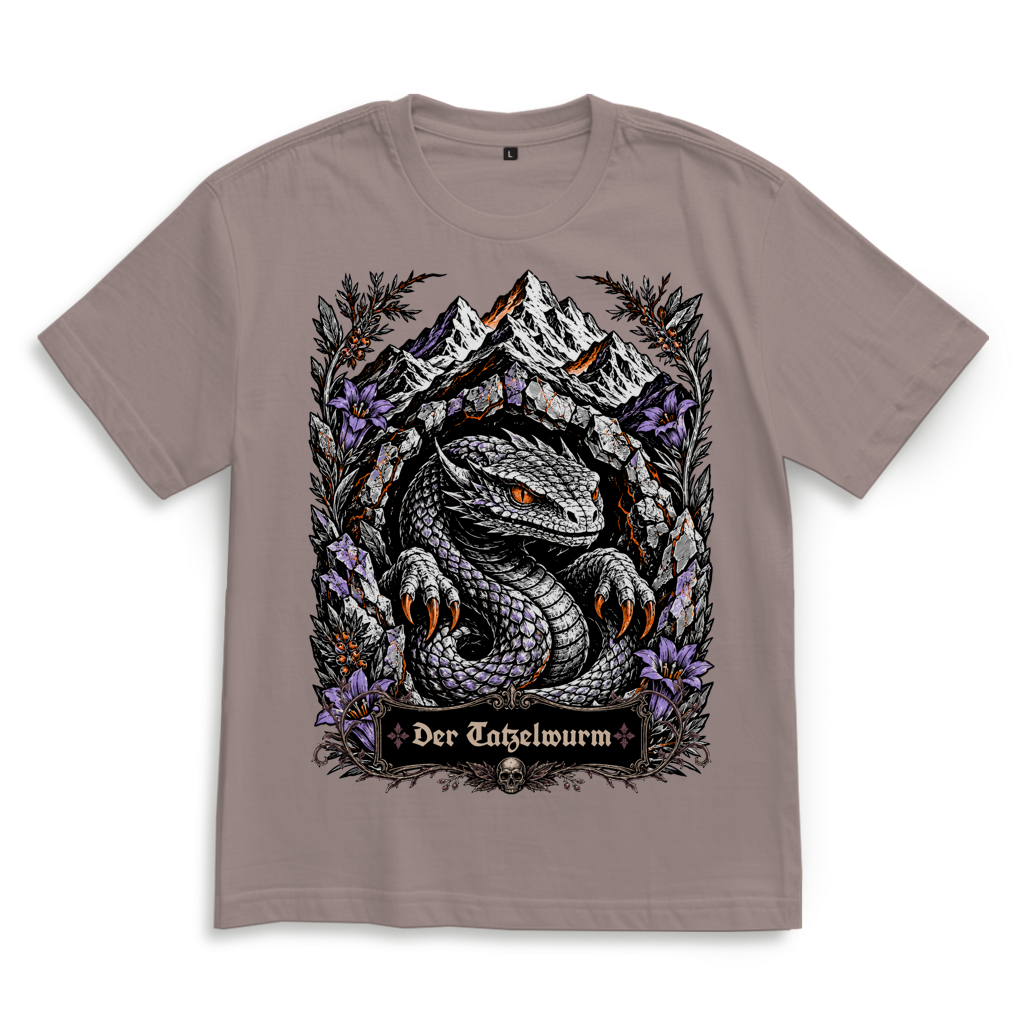 Tatzelwurm – Unisex Oversize T-Shirt | Dark Folk