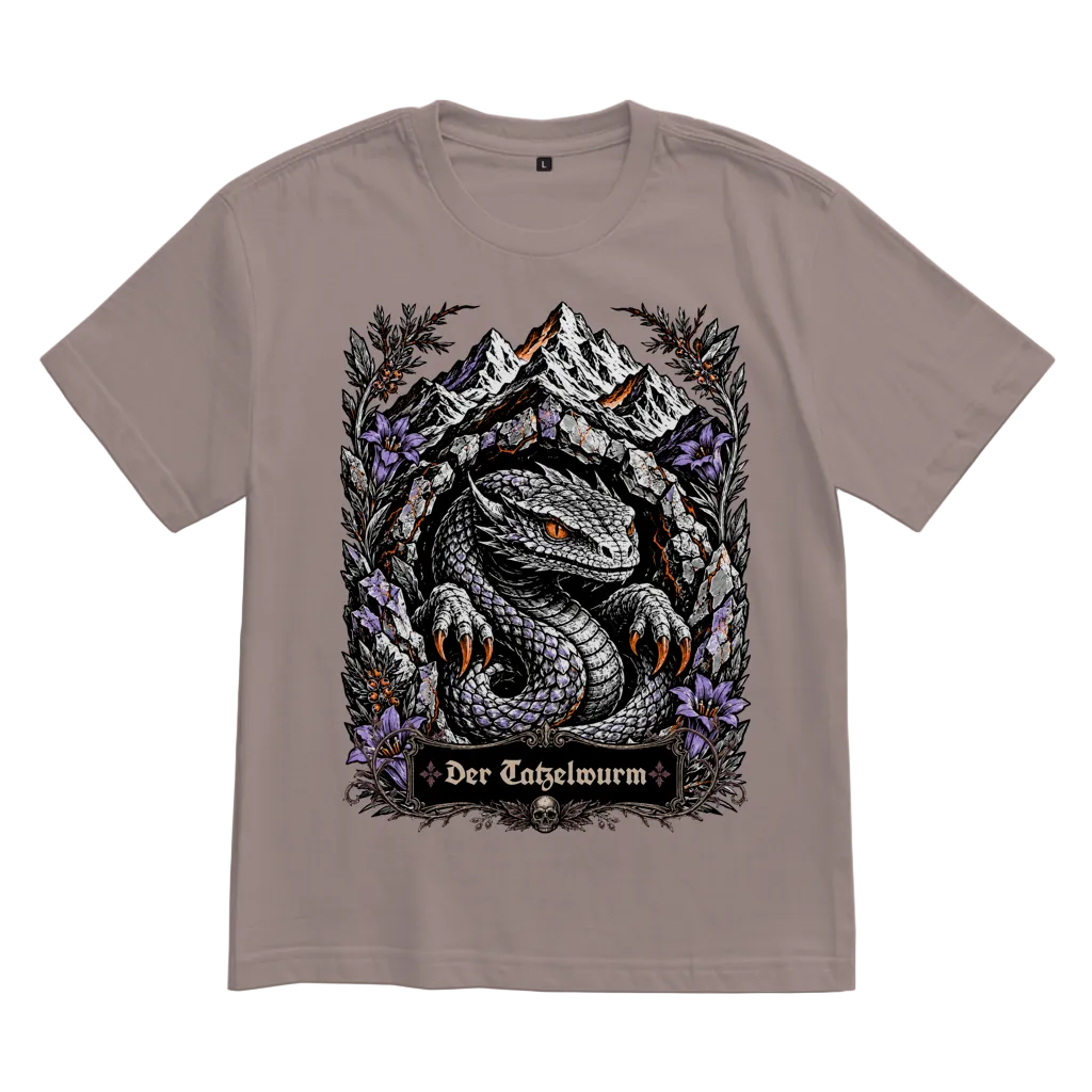 Tatzelwurm – Unisex Oversize T-Shirt | Dark Folk
