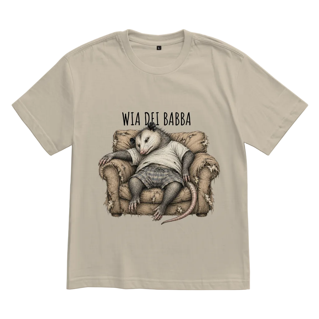 Opossum Babba – Unisex Oversize T-Shirt | Granteltiere