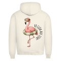 Bavaresque Granteltiere Motiv Vo gloa auf stur – Flamingo mit Schwimmring und Schwimmbrille