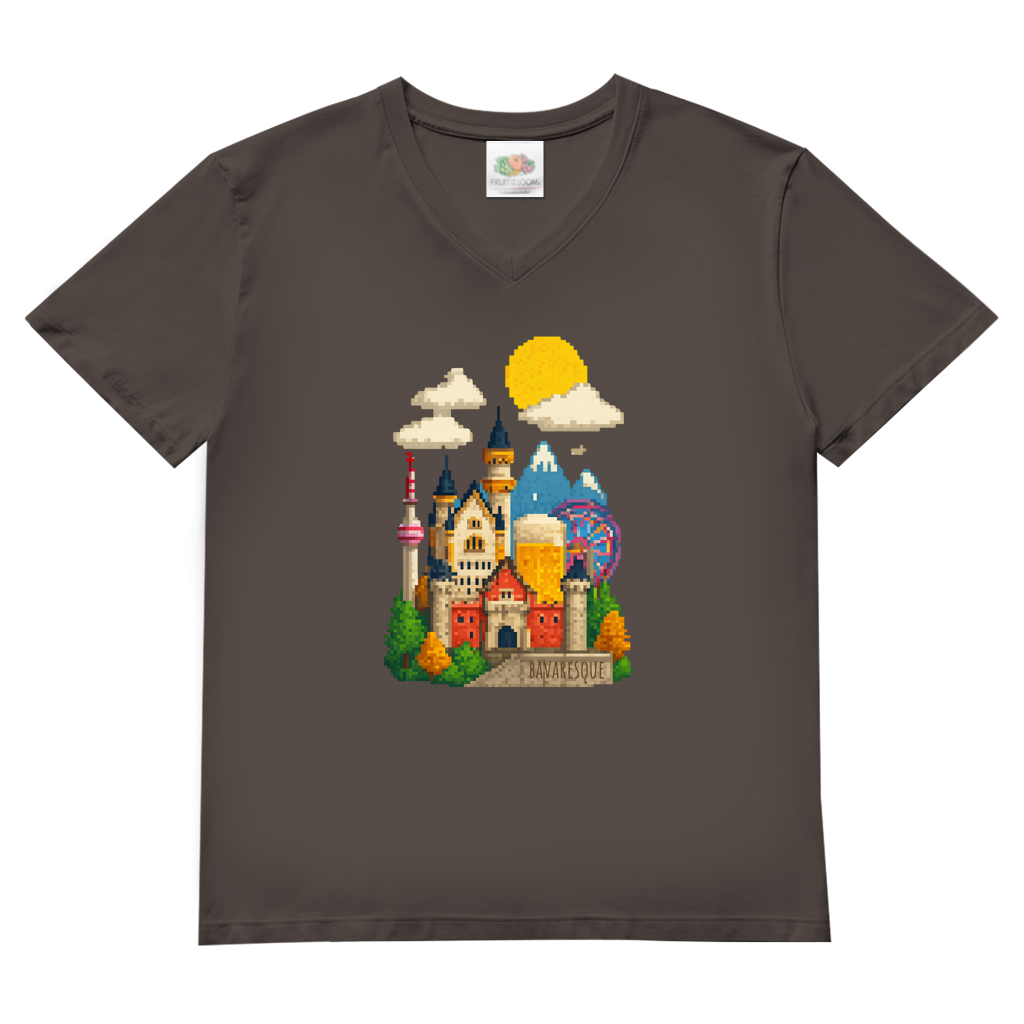 Bayern verpixelt – Herren V-Neck T-Shirt
