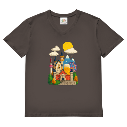 Bayern verpixelt – Herren V-Neck T-Shirt