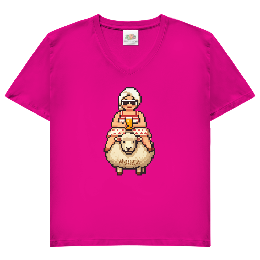 Bayerngirl – Damen V-Neck T-Shirt