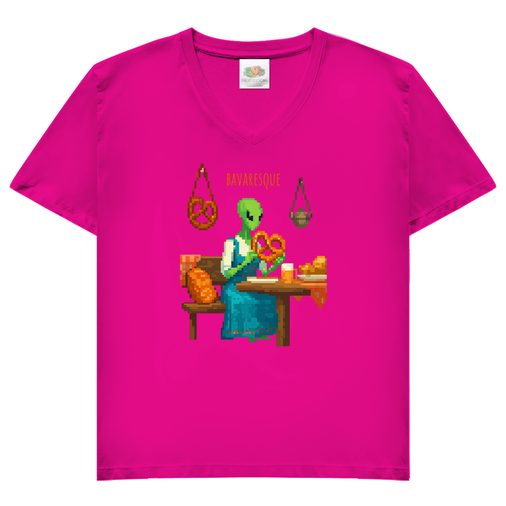 Bayern Tourist – Damen V-Neck T-Shirt