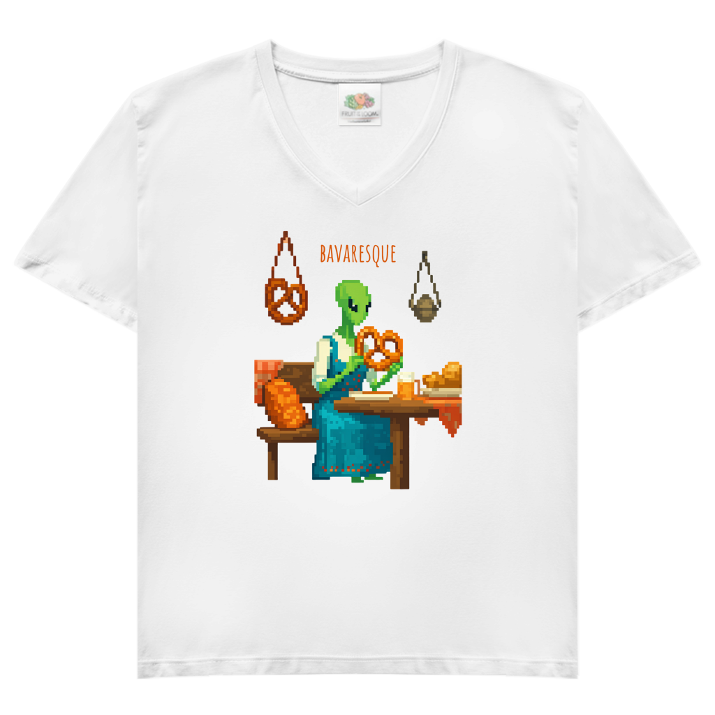 Bayern Tourist – Damen V-Neck T-Shirt